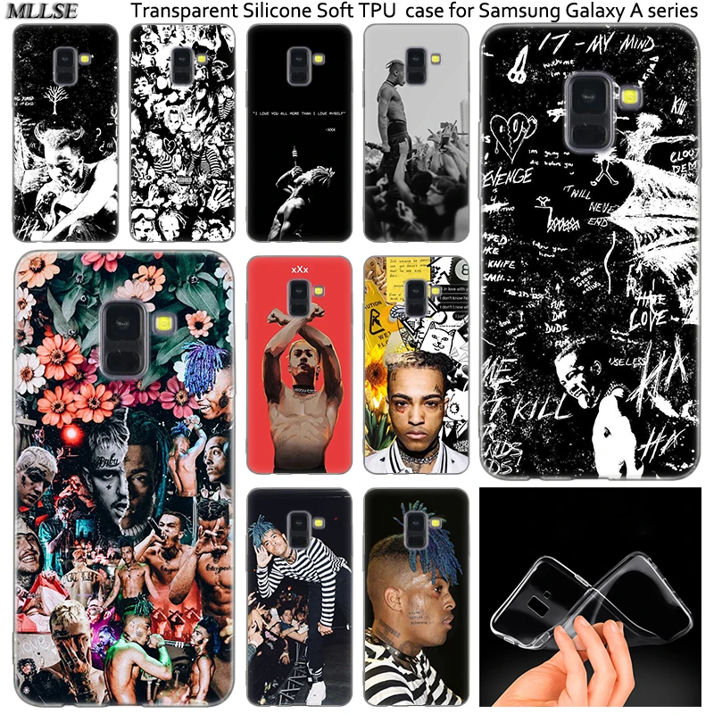 Хит продаж силиконовый чехол XXXTENTACION Rap Hip для Samsung Galaxy A50 A30 A10 A40 A6 A8 Plus A20 E A5 A7 2018 2017