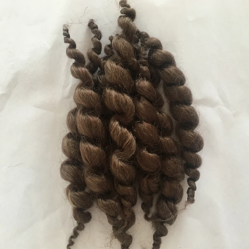 2 TEILE/LOS Neue Reborn Zubehör Haar Lockig Mohair Für Reborn