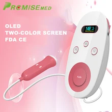 pr+mise Fetal Doppler With Ear Thermometer, Premium Professional 2.5MHZ Detector, Portable Angel Sounds Heartbeat Monitor