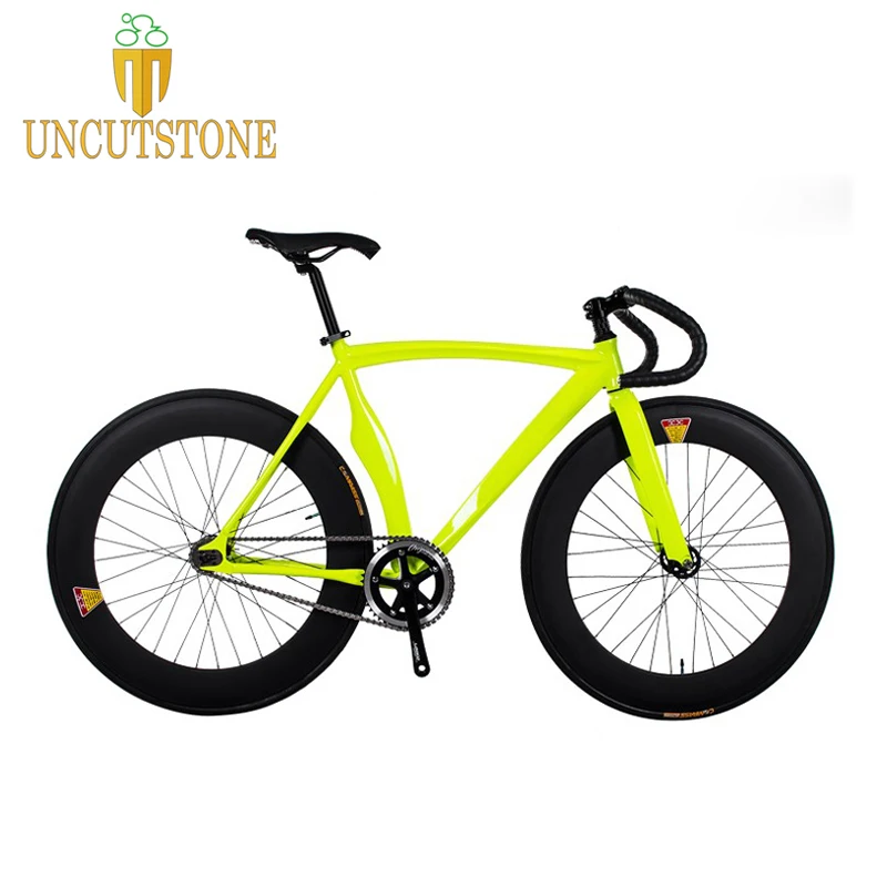 Best Fixed Gear Bike 53cm  frame Fixie  bicycle  DIY 700C  Aluminum alloy Bike Track Bike Bicycle 70mm  wheel rim  bike 3
