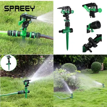 

New Garden Metal Spike Lawn Grass Rotating Water Nozzle Impulse Sprinkler Home Garden Watering Device Lawn Plants Watering Tools