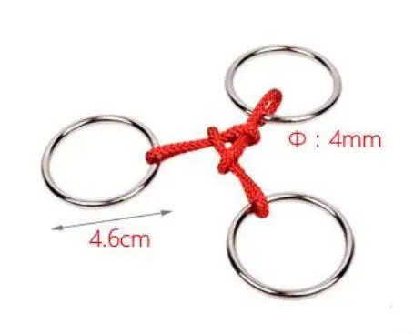 

Challenging Metal Wire Rope Puzzle IQ Brain Teaser Magic Game Puzzles for Adults Children