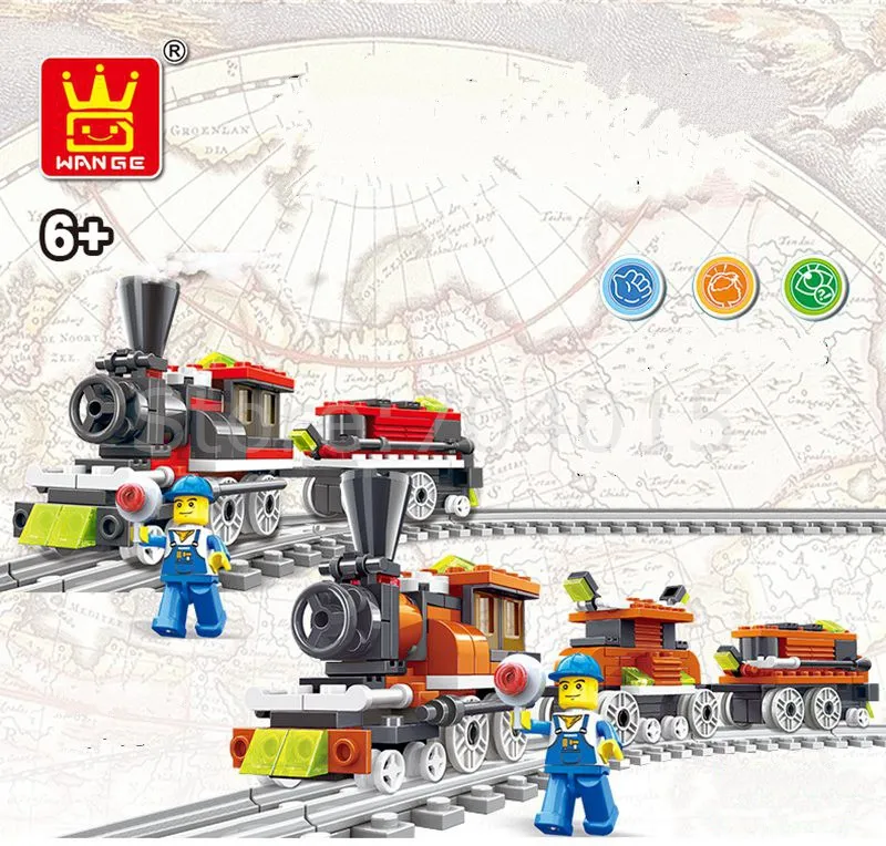 Ali Mountain Travel Train Series With Track Building Blocks For Kids Christmas Birthday Toy Compatible with
