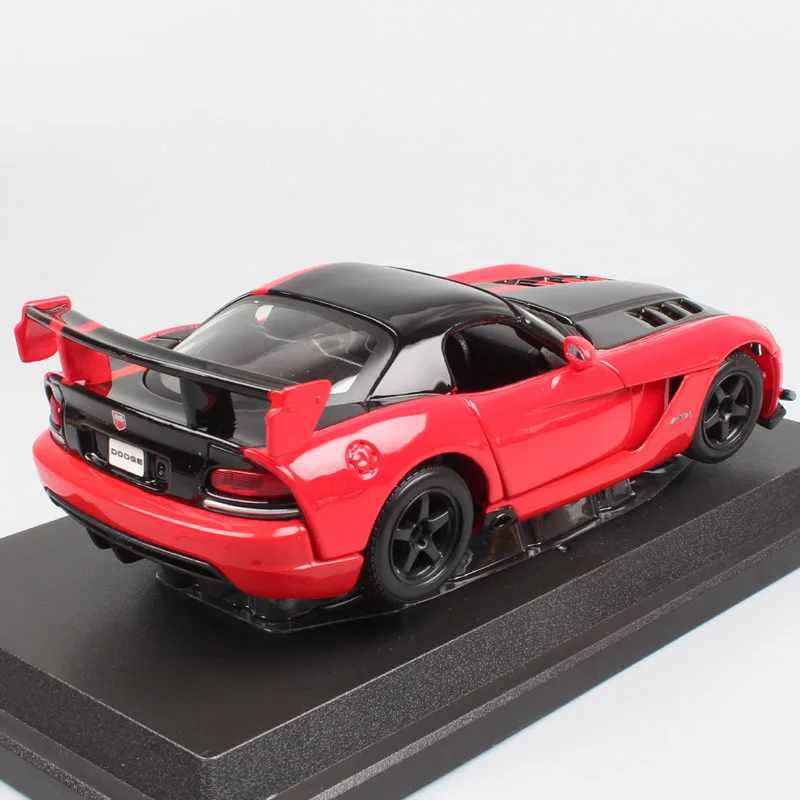 Детские 1:24 Масштаб BBurago Dodge Viper SRT 10 ACR красный Дорожный гонщик супер автомобиль спортивный литье под давлением модель миниатюрный автомобиль игрушка для детей