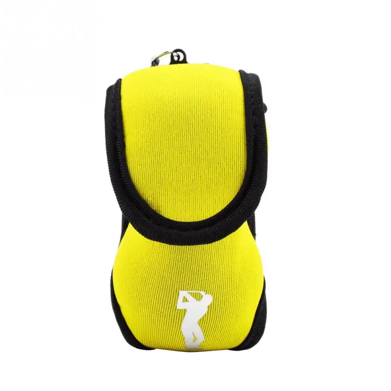 3 Colors Elastic Mini Golf Bag Ball Holder Bag with Hook Can Hold 2