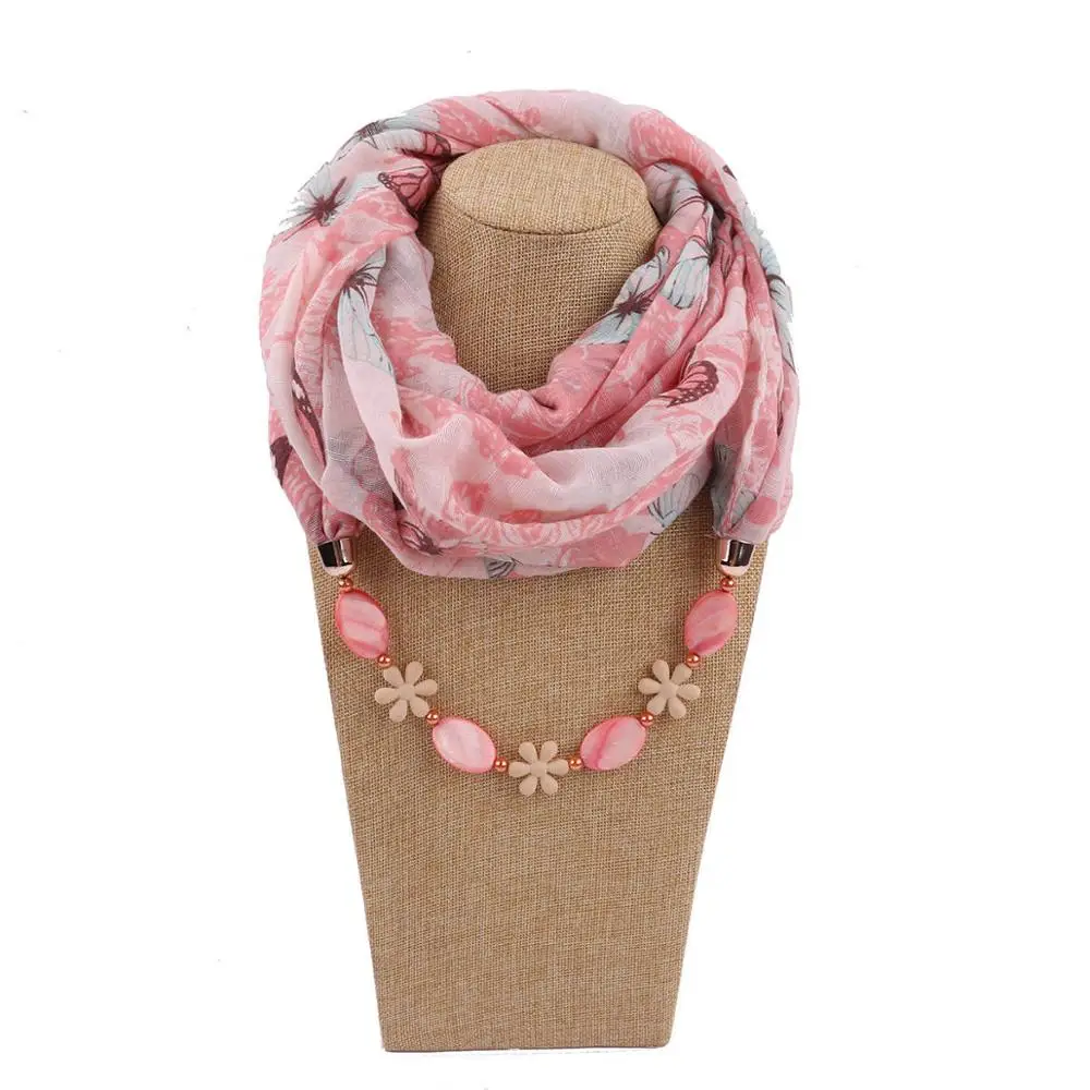 Мульти-стиль массивные ювелирные изделия в виде ракушки и цепи кулон, ожерелье, шарф для женщин шейный платок для женщин - Цвет: 7