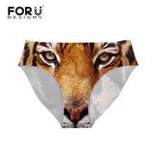 FORUDESIGNS/сексуальные бикини, плавки, купальники, шорты для женщин, с принтом тигра, бразильские трусики, женские плавки, шорты Танкини, купальники