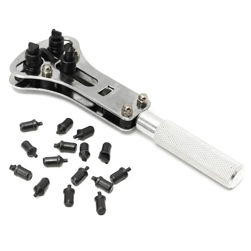 

Watch Back Case Cover Opener Wrench Screw Remover Tool Kit Set with Storage Case Watch Tools Accessories