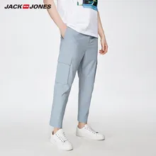 JackJones мужские хлопок Большие зауженные карманы чистый цвет повседневные укороченные брюки 219114522