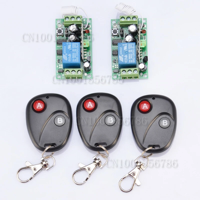 

12V 1CH RF Wireless Remote Control Switch System Learning Code Gateway Access System
