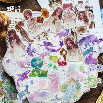 

20sets/1lot Kawaii Statonery Sugar poetry Travel Diary Planner Decorative Stickers Adhesive Stickers Scrapbooking Craft Stickers