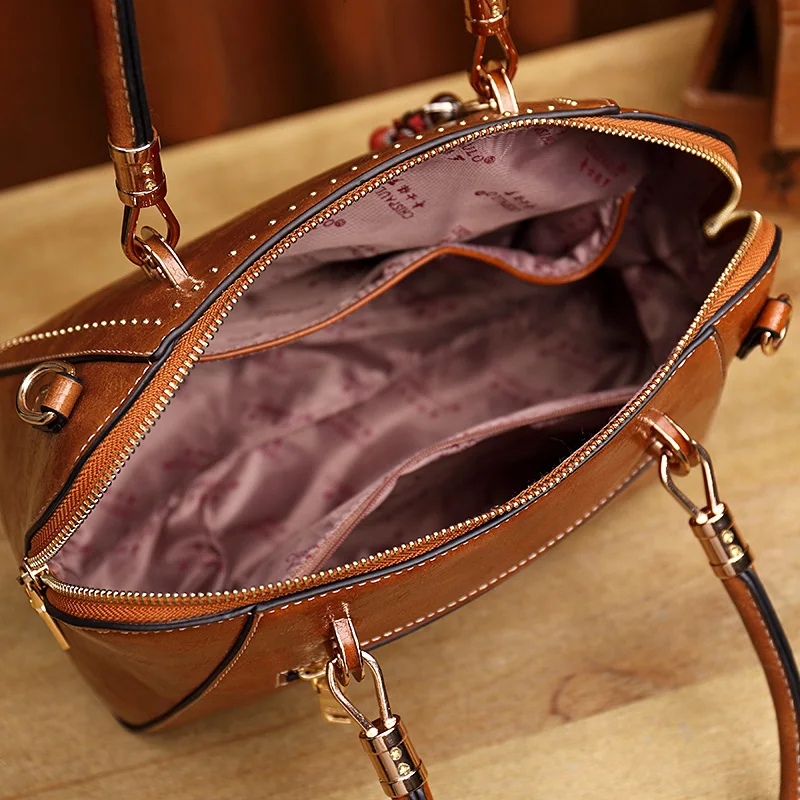 Женская брендовая модная вместительная женская сумка из натуральной кожи, Женская Повседневная Сумка-тоут, очаровательные сумки на плечо, классическая сумка T55