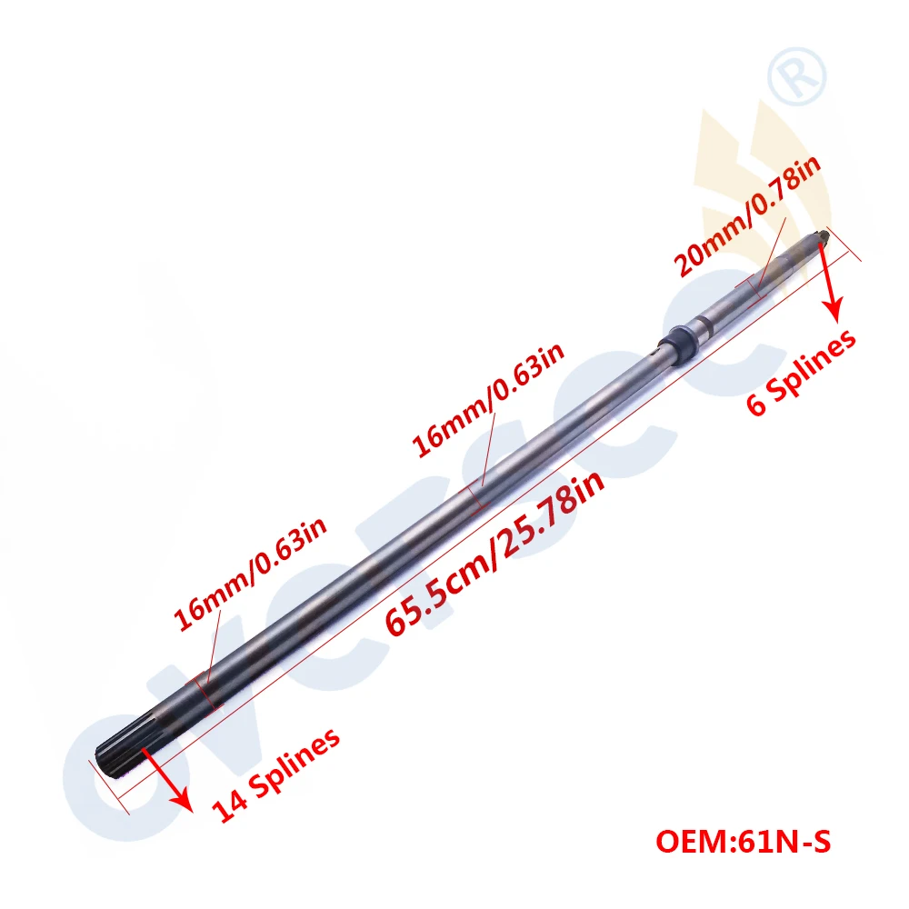 Buy Short Driver Shaft Assy 61N 45510 Fit 30HP 25HP