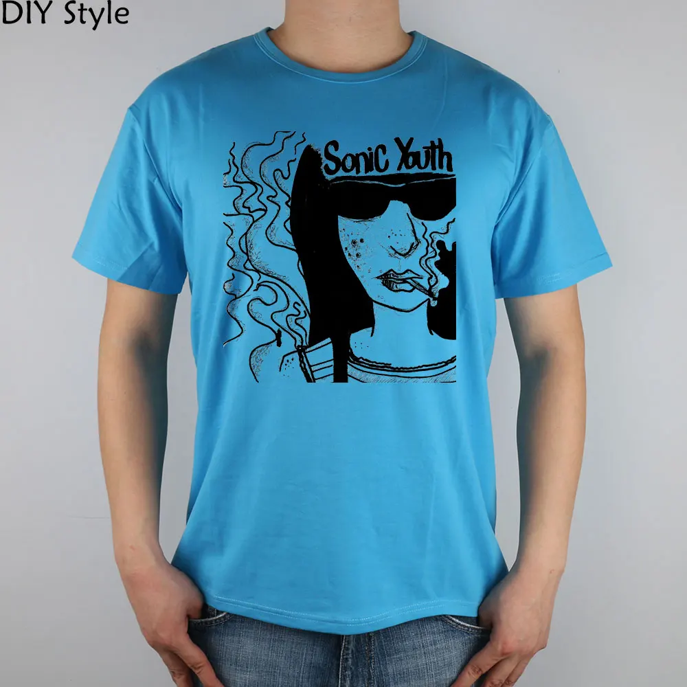 Sonic Youth футболка Топ лайкра хлопок мужская новый дизайн высокое качество|designer mens t