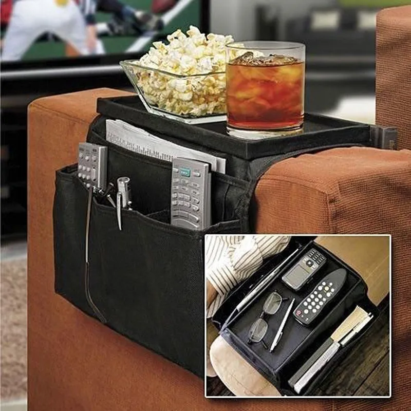 6 карманов Диван поручень сумка для хранения дивана подлокотник органайзер для подлокотника держатель сумка-Органайзер для домашнего хозяйства KO885021