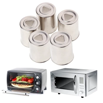 

Dia 13.5mm Steel Cap Microwave Oven Replacement Round Hole Magnetron Silver Tone 5Pcs/Set
