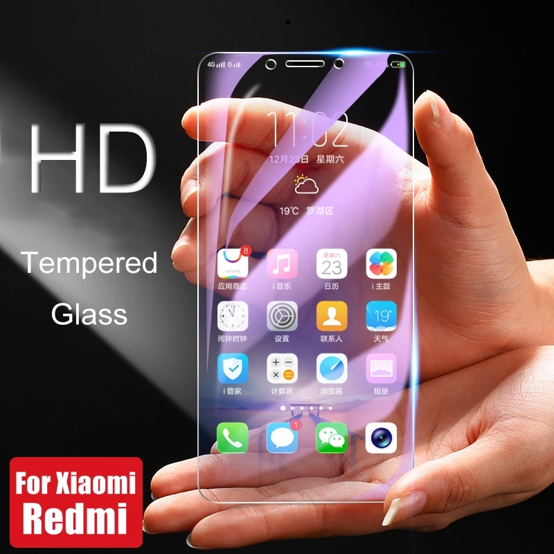 Закаленное стекло 9H для Xiaomi Redmi 6 Pro 6A 4 4X S2 Защита экрана 5 Plus 5A защитное