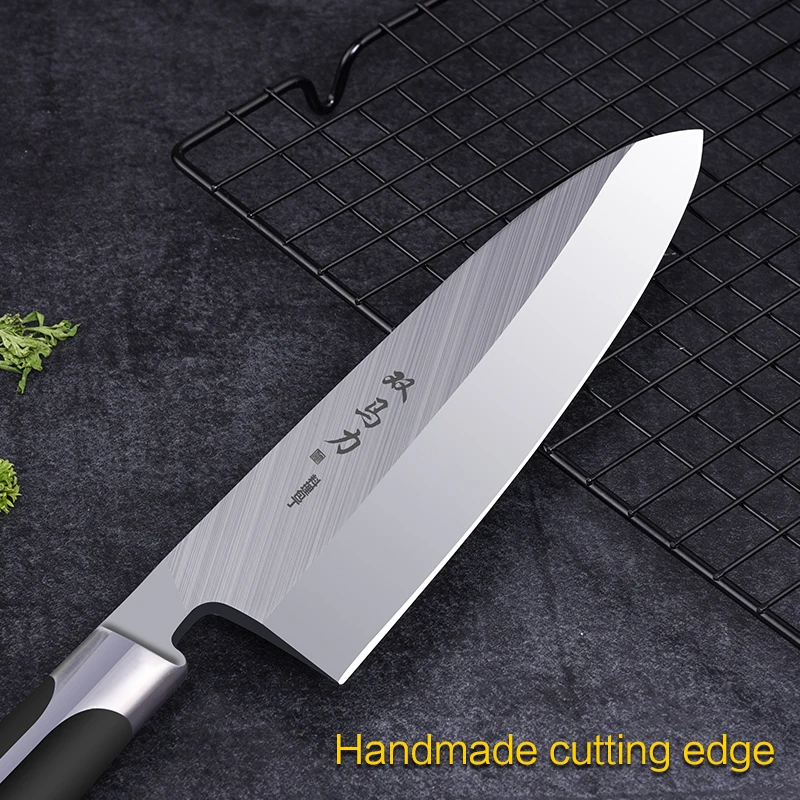 Shuangmali Sushi Knife Japanese Sashimi Utility Kitchen Knives Meat Cleaver High Carbon Stainless Steel Fish Knife 8\