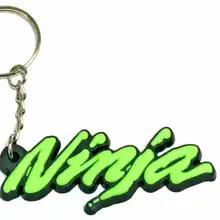 Резиновая кольцо с изображением мотоцикла крутые Брелоки для ключей брелок 3D мягкие для Kawasaki NINJA 250R 300 ER6 650 650R 1000 ZX6 ZX7 ZX9 ZX10 ZX12 ZX14