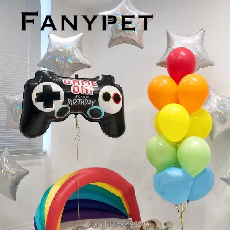 

1 pc 64cm X 40cm Video Game Controller Aluminum Foil Balloon Children Party Field Decoration Internet Celebrity Balloon