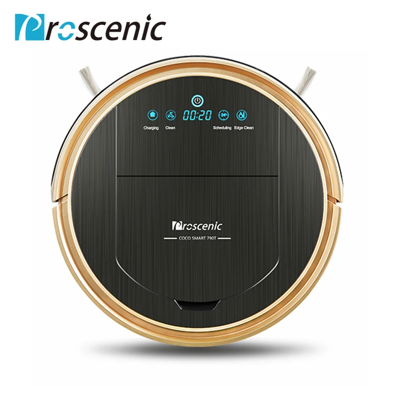 Proscenic 790 т Робот пылесос 1200 Pa Мощность всасывания с Wi Fi подключен удаленного