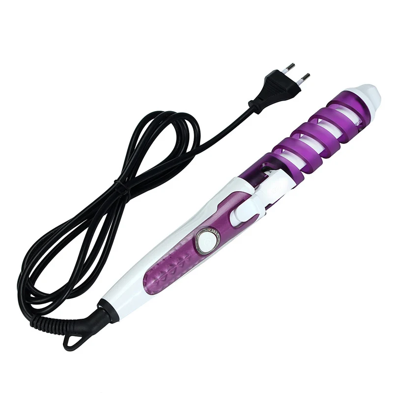 Электрический волшебный стайлер для укладки волос бигуди ролик Pro спиральные щипцы для завивки палочка локон пластиковый роликовый Эпилятор бигуди EU US Plug