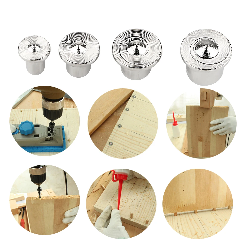 

NICEYARD 4 piece/set Center Punch Accessories Woodworking Log Locator Dowel Log Pin Locator Furniture Positioning Tools