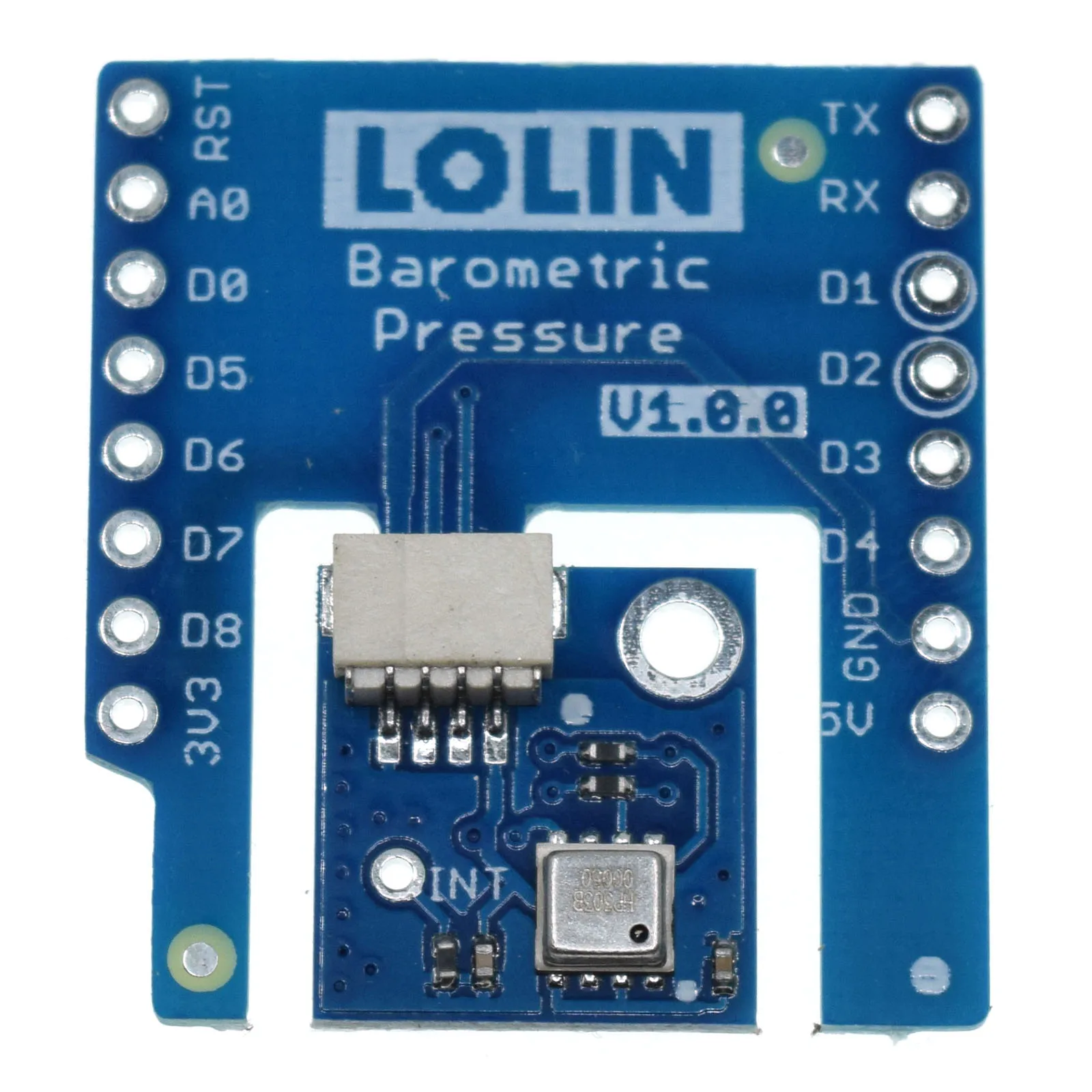 

Barometric Pressure Shield V1.0.0 for LOLIN (WEMOS) D1 mini HP303B I2C digital pressure sensor module DPS310 compatible