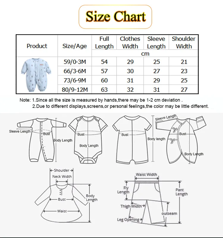 Long Sleeve Baby Rompers Infant Clothing Autumn Winter Coat
