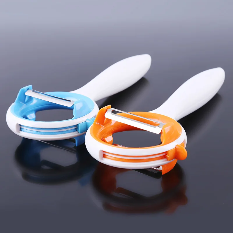 

ABS stainless Steel Rotary Paring Knife 2-in-1 multi function Kitchen Gadgets Tools 2018 New Vagetable fruit Pleeler
