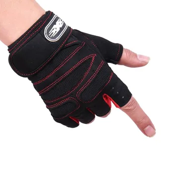 

Weight Lifting Bodybuilding Gym Fitness Leather Gloves Slim Fitting Gloves Wristband Non-slip Sports Gloves Hot Drop Shipping