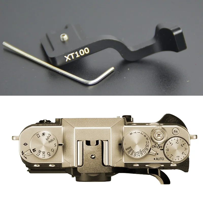 Più Forte Appoggio Per Il Pollice Presa Pollice Hot Shoe Copertura Della Piastra A Sgancio Per Fujifilm Xt100 X-T100Camera