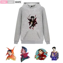 Marvel Avengers Doctor Strange Trendy Flannels Men/woman Hoodie fashions Kangaroo Pocket leisure Junior Pullover A193291 kangaroo pocket tie dye hoodie