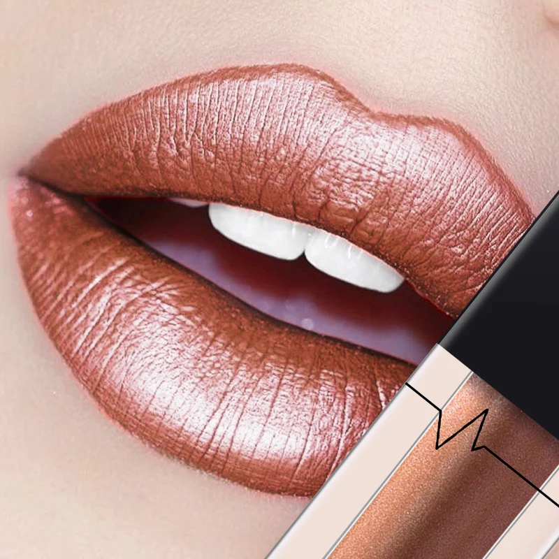 

Pudaier 24 Colors Shimmer Lipstick Sexy Long Lasting Glitter Lip Gloss Eye Shadow Pigments Metallic Liquid Batom Maquiagem