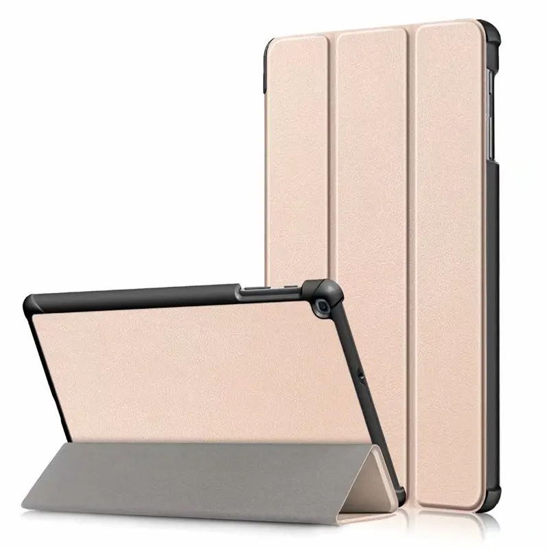 Чехол для samsung Galaxy Tab A SM-T510 SM-T515 T510 T515 чехол для планшета чехол-подставка для Tab A 10,1 '' чехол для планшета - Цвет: Gold