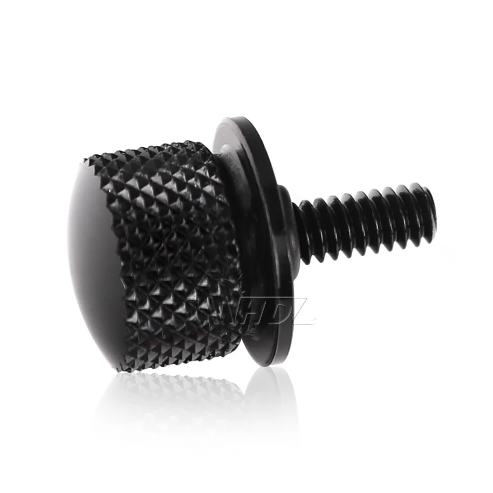 WHDZ Thread Black Billet Seat Quick Mount Bolt Screw Cap Aluminium Seat Screw For Harley Softail Sportster 1996-2015  (2)