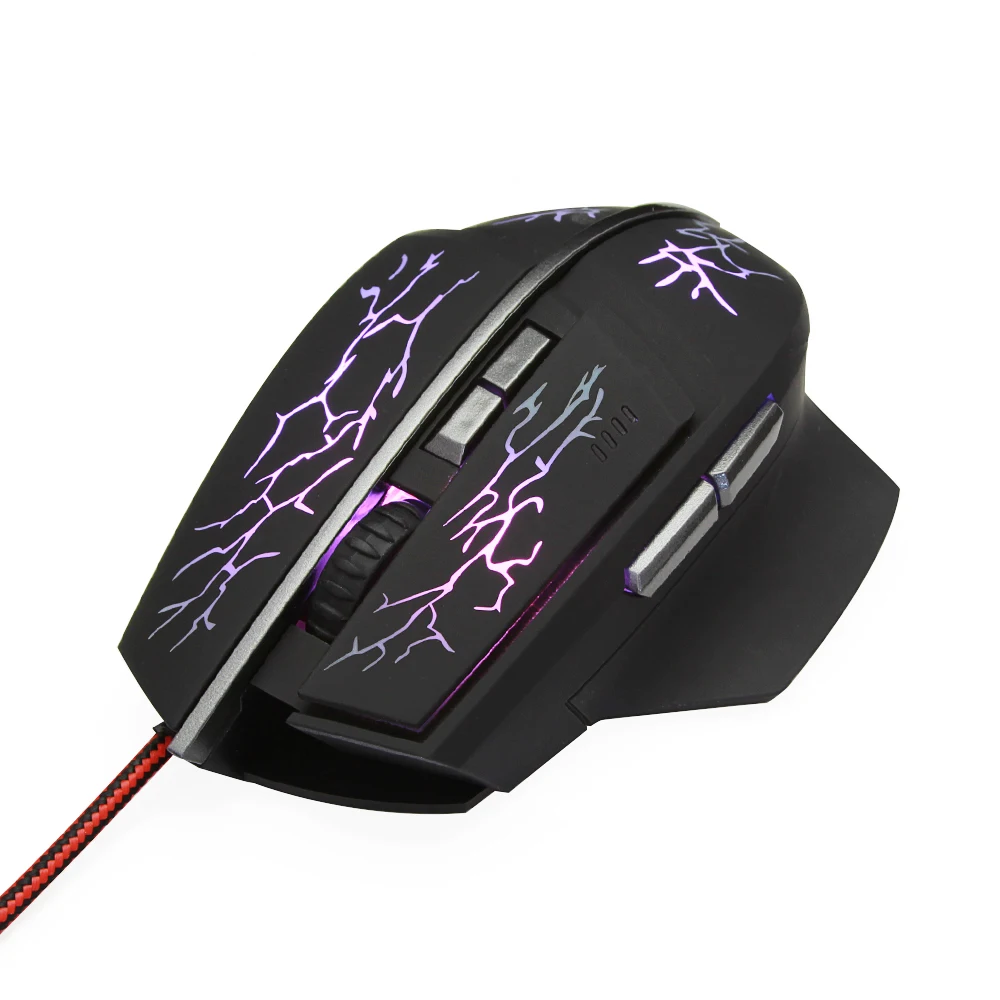 Wired Optical Game Mouse 1600DPI 6D LED Bloody Light Computer Mice for PC Laptop Notebook LOL Dota