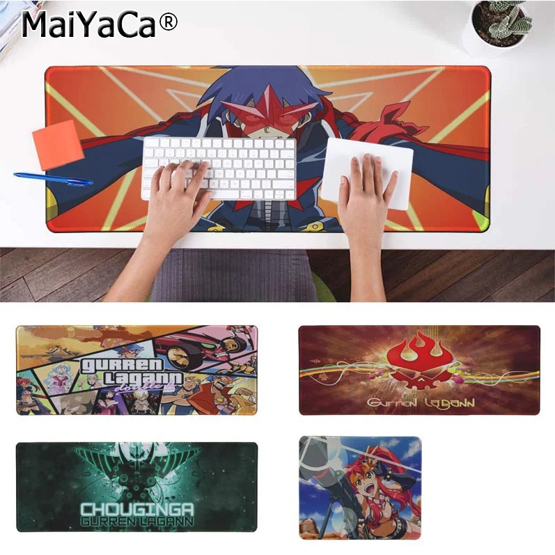 

MaiYaCa Funny Tengen Toppa Gurren Lagann Customized MousePads Computer Laptop Anime Mouse Mat Rubber PC Computer Gaming mousepad