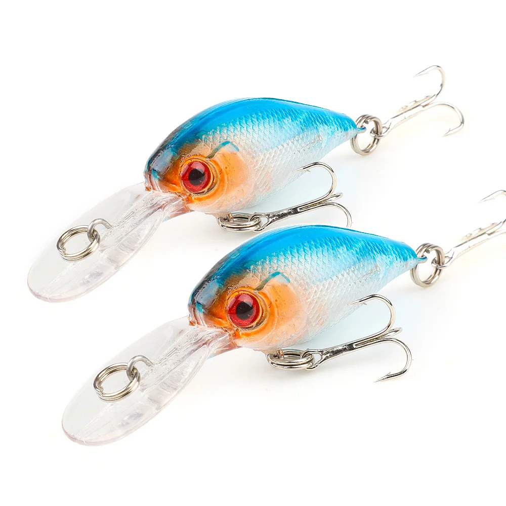  DONQL 2pcs/lot Wobblers Crankbaits Minnow Fishing Lures 6cm 4.7g Artificial Hard Swim Bait Wobblers