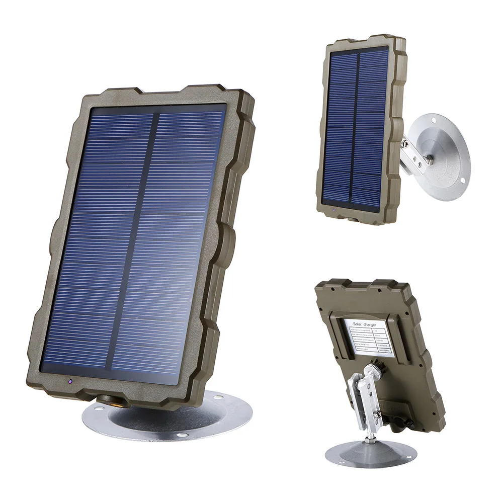 

Outdoor Hunting Camera Battery, Solar Panel Power Charger, External for Wild Camera, Photo-Traps, H801, H885, H9, H3, H501