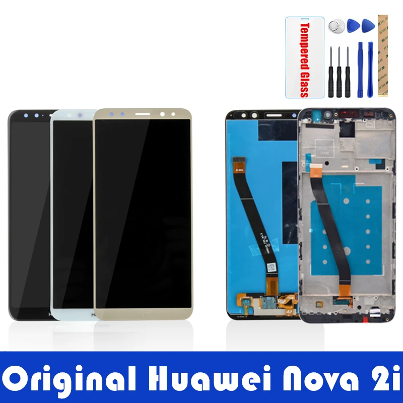

Original Screen Huawei Nova 2i LCD Display + Frame 10 Touch Panel Nova2i LCD Digitizer Assembly Replacement Repair Spare Parts