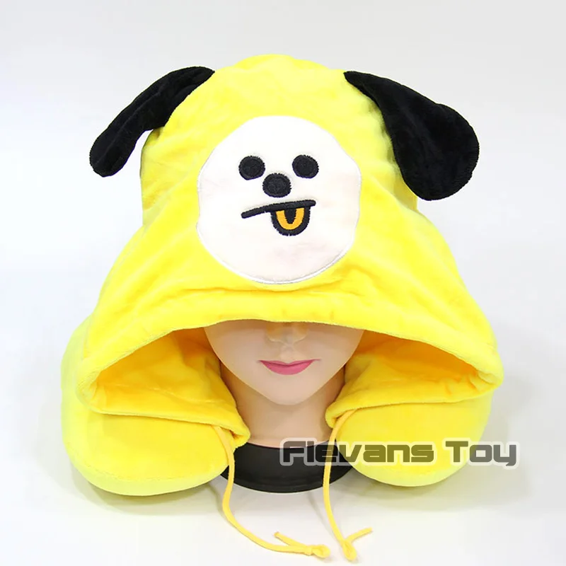 

BTS Bangtan Boys BT21 Winter Plush Warm Hat Neck Pillow RM Jin SUGA J-HOPE Jimin V Jung Kook