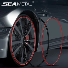 Bande autocollante pour roues de voiture, 8M, ruban chromé, décoration, protection, accessoires de style