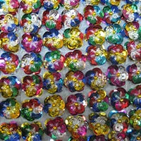 colorful 100 шт, 51,8*1,8 СМ, разноцветные кружевные танцевальные костюмы с блестками, кружевные цветочные аппликации, нашивки, вышитые аксессуары для рукоделия, ZA52 - Цвет: colorful