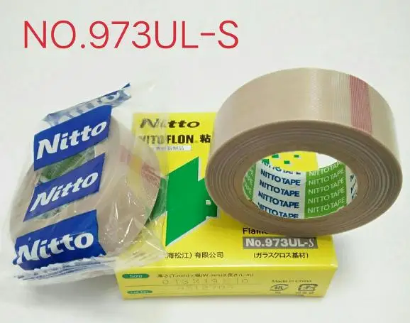 3 вида размеров 10 шт. t0.13 мм* Ш(13 мм, 19 мм, 25 мм)* L10m японская NITTO DENKO лента NITOFLON Водонепроницаемая односторонняя лента 973UL-S
