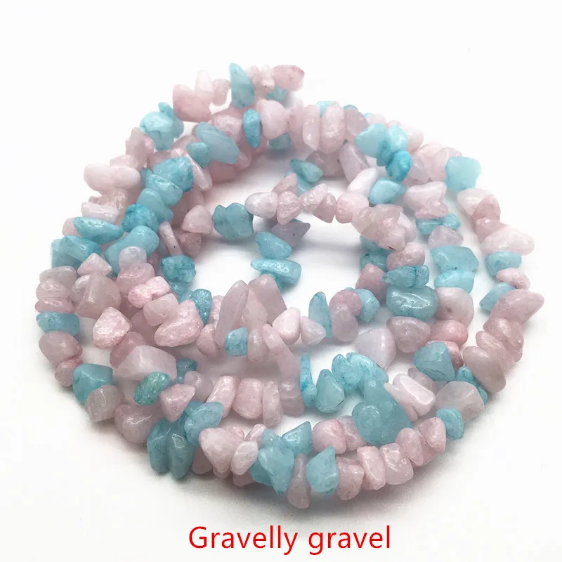 Gravelley gravel 5-8 мм камень натуральный агат фишки бусины для браслета ожерелье серьги изготовление ювелирных изделий Ремесла дизайн Исцеление свободные бусины HK058 - Цвет: Gravelley gravel