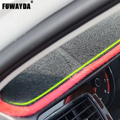 FUWAYDA приборной панели автомобиля охватывает мат для BYD G6 все годы правым dashmat pad Даш крышка авто приборной панели аксессуары - Название цвета: Красный