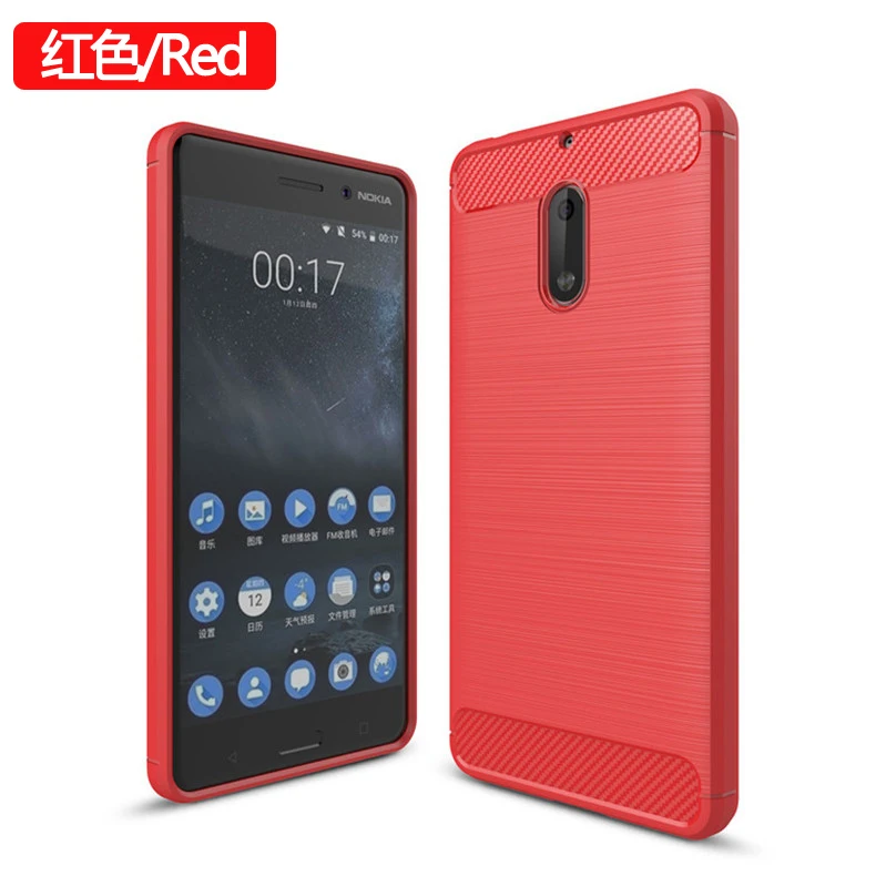 Для Nokia 5 мягкий матовый Силиконовый чехол для Nokia 3 TPU чехол из углеродного волокна для Nokia 6 TPU чехол для Nokia 8 TPU Чехлы