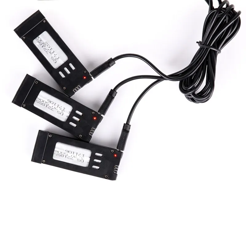 Eachine E58 1 до 3 зарядное устройство комбинированное с 3,7 V 500MAH Lipo батарея USB кабель адаптер для RC FPV гоночный Дрон запчасти