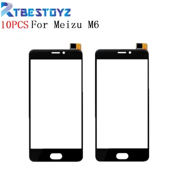 

RTBESTOYZ 10PCS/Lot 5.2'' Replacement Parts For Meizu M6 Meilan 6 Touch Screen Digitizer Sensor Outer Glass Lens Panel